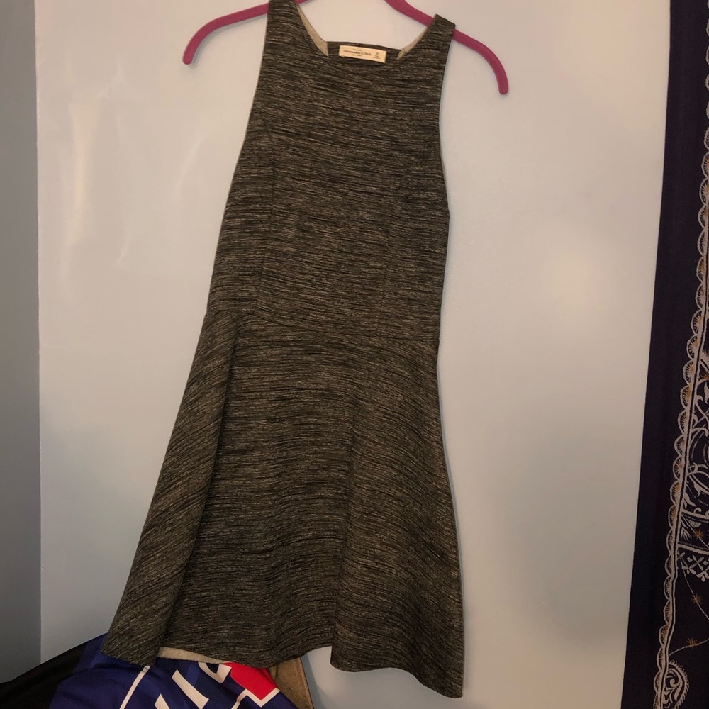Black and gray dress